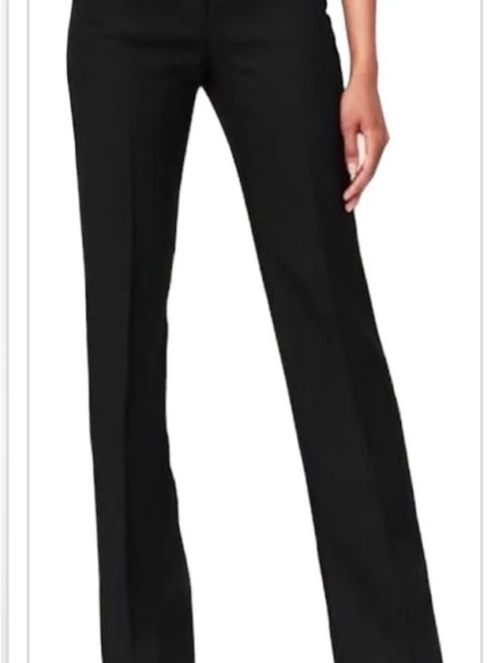 LOFT Black Boot-Cut Dress Pants